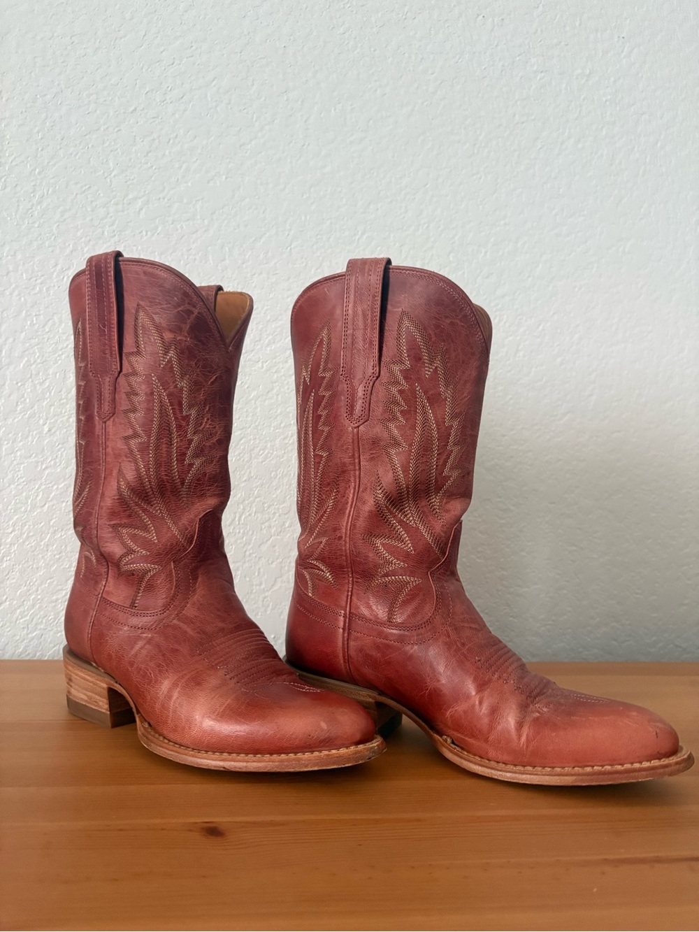 Tecovas Jamie pink frost Western Leather Cowboy Boots - size 6